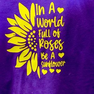 Women’s purple XL racerback tank